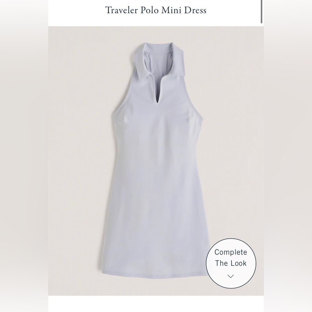 black Abercrombie traveler polo mini dress xxsp